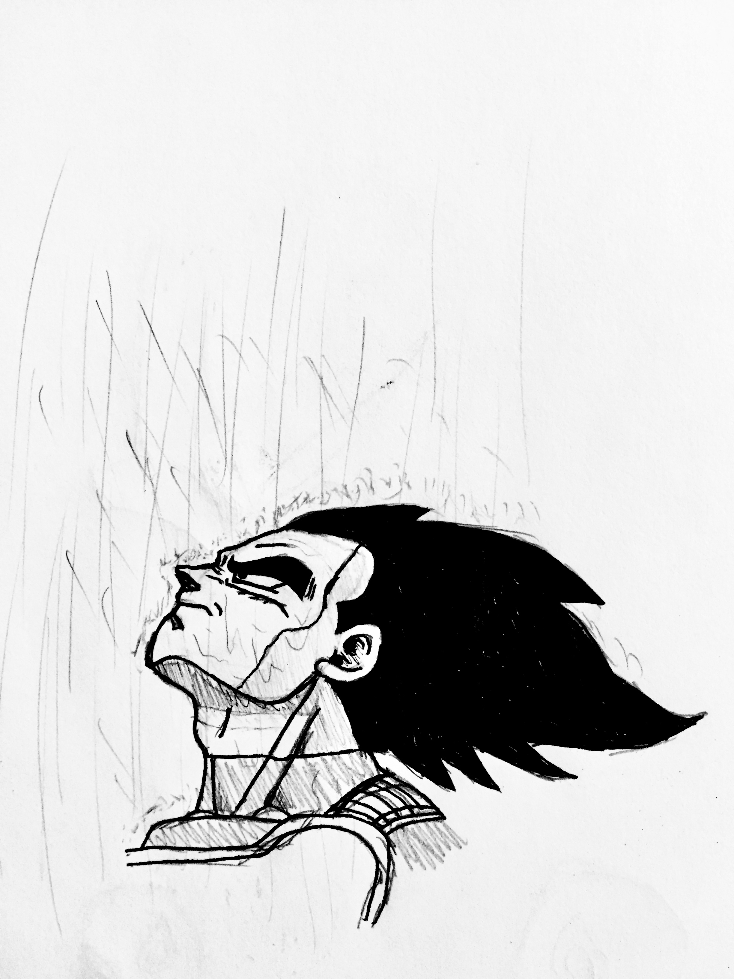 Sad Vegeta Drawing